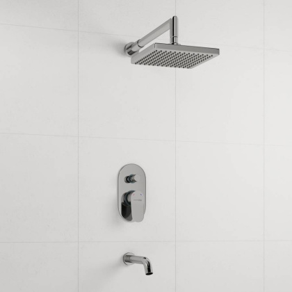 A13028 Встраиваемый комплект для ванны с изливом и верхней душевой насадкой Wasserkraft A13028 Встраиваемый комплект для ванны с изливом и верхней душевой насадкой Wasserkraft