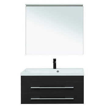 Мебель для ванной Aquanet Верона 90 New черный матовый