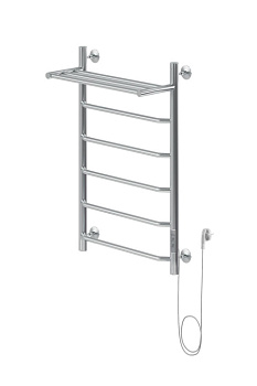 Полотенцесушитель электрический Aquanet Fiona 80х50 Тэн справа, с полкой Полотенцесушитель электрический Aquanet Fiona 80х50 Тэн справа, с полкой