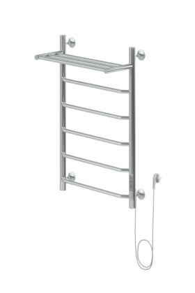 Полотенцесушитель электрический Aquanet Fiona 80х50 Тэн справа, с полкой Полотенцесушитель электрический Aquanet Fiona 80х50 Тэн справа, с полкой