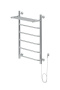 Полотенцесушитель электрический Aquanet Fiona 80х50 Тэн справа, с полкой Полотенцесушитель электрический Aquanet Fiona 80х50 Тэн справа, с полкой