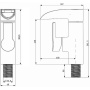 Смеситель для раковины OneLife P08-921cr полимерный Смеситель для раковины OneLife P08-921cr полимерный