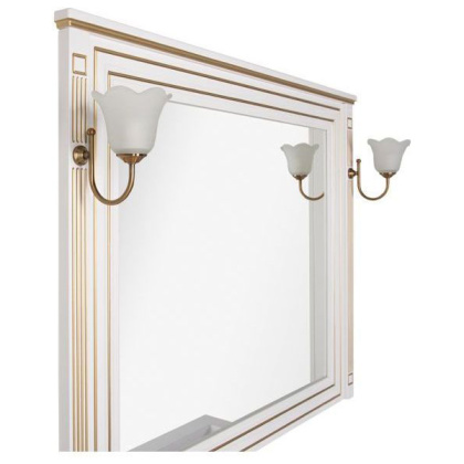 Мебель для ванной Aquanet Паола 120 белый/золото (литьевой мрамор) Мебель для ванной Aquanet Паола 120 белый/золото (литьевой мрамор)