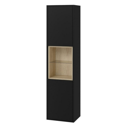 Шкаф-пенал EXCELLENT Tuto 40 см (черный матовый/дуб) Шкаф-пенал EXCELLENT Tuto 40 см (черный матовый/дуб)