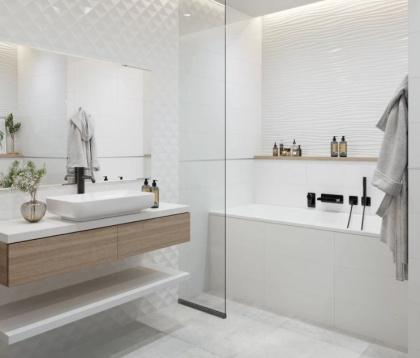 10100001345 Плитка облицовочная White Planet_GT Бел. 60*25 02_ 1 \57,6