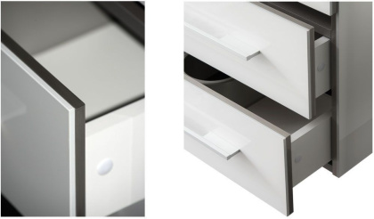 Тумба под раковину Aquanet Верона 100 белый (напольная 1 ящик 2 дверцы)