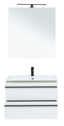 Мебель для ванной Aquanet Lino 80 белый матовый Мебель для ванной Aquanet Lino 80 белый матовый
