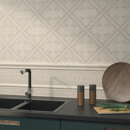 Бордюр BDA020R Карму серый светлый (30см*12см*13мм) (9шт/0,324м2) Камень, шт