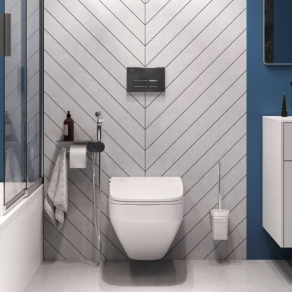 Набор подвесной унитаз с гигиеническим душем CK50H0603W Набор подвесной унитаз с гигиеническим душем CK50H0603W