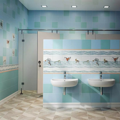 Плитка настенная 5280 Калейдоскоп голубой светлый 20*20*6,9 (26шт/1,04 м2) , м2 Плитка настенная 5280 Калейдоскоп голубой светлый 20*20*6,9 (26шт/1,04 м2) , м2