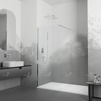 Душевая перегородка  80*195 RGW WA-002 Хром/Матовое/6 мм (790-805) (Easy)