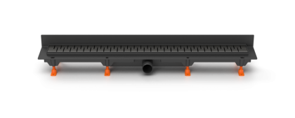 Душевой лоток 65 см Creto Snake CRE-650 SB-P с решеткой, черный Душевой лоток 65 см Creto Snake CRE-650 SB-P с решеткой, черный