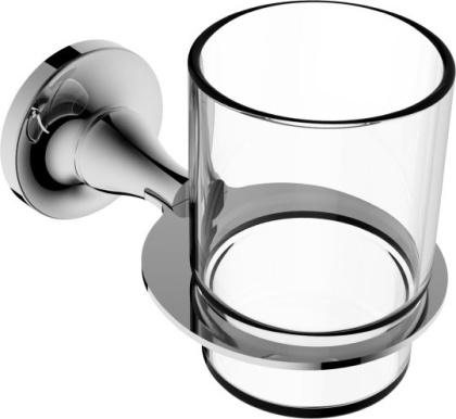 Подстаканник одинарный RUSH Corsica, 10х8х14 см, хром, CO42310