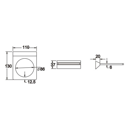 Ершик для унитаза керамика, RG1600 Rose, Хром Ершик для унитаза керамика, RG1600 Rose, Хром