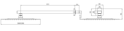 Верхний душ Allen Brau Infinity 5.21A19-00 хром Верхний душ Allen Brau Infinity 5.21A19-00 хром