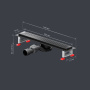 W01SC-P11-050-01BM MasterFlow Трап для душа линейный универс затвор Cut Gradient 50см цвет черн мат W01SC-P11-050-01BM MasterFlow Трап для душа линейный универс затвор Cut Gradient 50см цвет черн мат