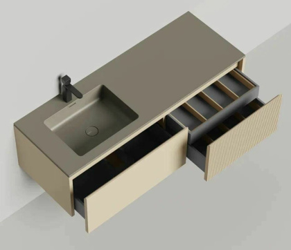 Подвесная тумба Domino 1400, эмаль, Onda Plus