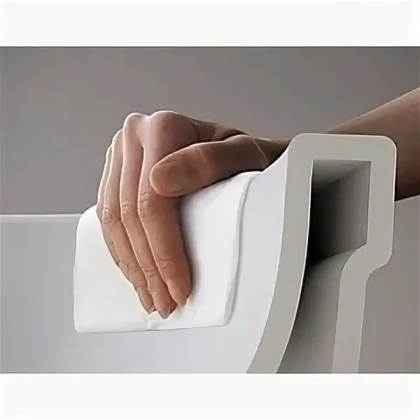 Унитаз подвесной безободковый Bocchi Parma (V-Tondo) 1417-001-0129 с крышкой-сиденьем микролифт A0336-001, белый глянец