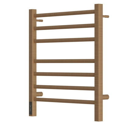 Полотенцесушитель электрический Point Веста PN70756BR П7 500x600, диммер слева, бронза Полотенцесушитель электрический Point Веста PN70756BR П7 500x600, диммер слева, бронза