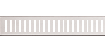 Решетка для дренажного желоба 75 мм, оцинкованная сталь Решетка для дренажного желоба 75 мм, оцинкованная сталь
