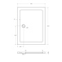 Поддон SMC CEZARES TRAY-M-AH-120/90-35-W Поддон SMC CEZARES TRAY-M-AH-120/90-35-W