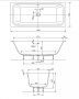 TITAN-VARIO-190-90-CNT Ванна из литьевого мрамора, отдельностоящая Цвет Белый  TITAN-VARIO-190-90-CNT Ванна из литьевого мрамора, отдельностоящая Цвет Белый
