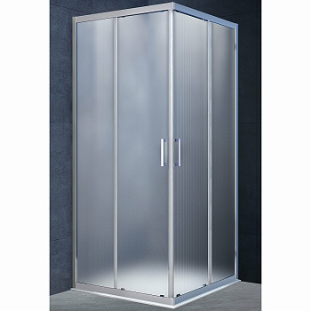 Душевой уголок Alpha VSS-3AL800MT, 800*800, хром, стекло текстурное