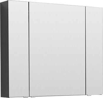 Зеркало-шкаф Aquanet Алвита 100 серый антрацит