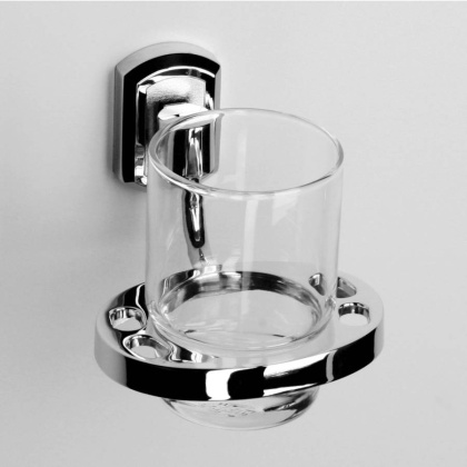 Подстаканник одинарный Oder, 10,5х10х12,5, хром, K-3028