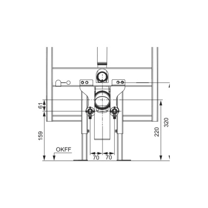 Монтажный комплект TECEone для модуля TECEconstruct со
смывным бачком Octa, 8 см Монтажный комплект TECEone для модуля TECEconstruct со
смывным бачком Octa, 8 см