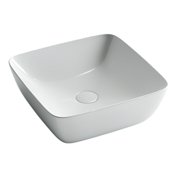 Умывальник чаша FORM накладная квадратная 410*410*145мм