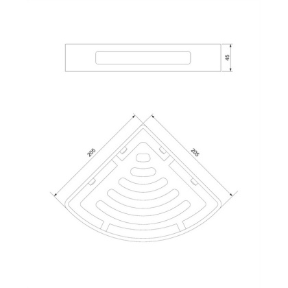 Полка-корзинка для душа угловая OMNIRES 20,5х20,5 см UN10332CR (хром) Полка-корзинка для душа угловая OMNIRES 20,5х20,5 см UN10332CR (хром)