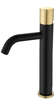 Смеситель STICK для умыв. выс. BLACK TOUCH GOLD_Комплект