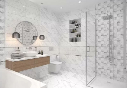 6246-0037 Плитка грес глаз. Pulse_GT Бел. сер. 45*45 _ 1 \42,12