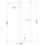 Смеситель ABBER Daheim AF8241W напольный для раковины, белый матовый Смеситель ABBER Daheim AF8241W напольный для раковины, белый матовый