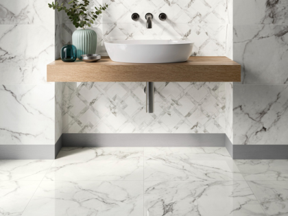 Плитка Victorian Marble White GLS 7R 40х120 Плитка Victorian Marble White GLS 7R 40х120