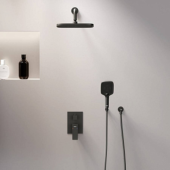 953520300 Gala встраиваемая душевая система  с ванно-душевым смесителем, чёрный