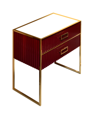 Тумба MONACO 100см h74см бордо глянец + золото под раковину чашу 867-100-RG Boheme