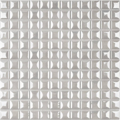 Стеклянная мозаика, WHITE, Edna