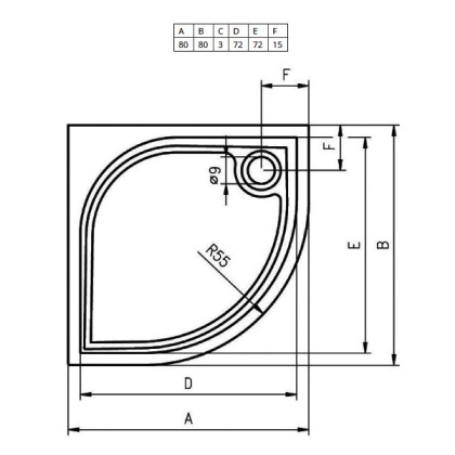 Панель для душевого поддона Riho Kolping P10 80x80x10 310 P10005000000000 Панель для душевого поддона Riho Kolping P10 80x80x10 310 P10005000000000