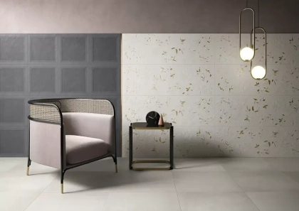 Декор K1440UL020010 Jardin White Gold PVD Matt. Rec. 40x120