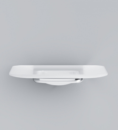 A50A34200 Inspire V2.0, Стеклянная мыльница с настенным держателем, хром, шт A50A34200 Inspire V2.0, Стеклянная мыльница с настенным держателем, хром, шт