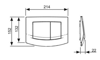 Комплект установки подвесного унитаза: модуль, панель TECEambia белая, унитаз TECE V04