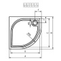 Панель для душевого поддона Riho Kolping P10 80x80x10 310 P10005000000000