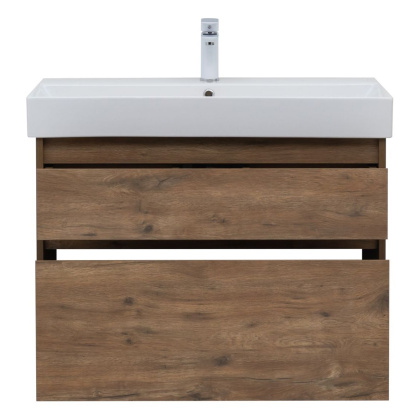 Тумба под раковину Aquanet Nova Lite 85 дуб рустикальный, 2 ящика