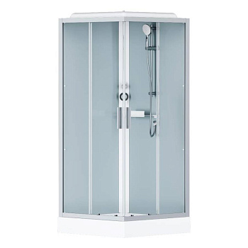 W90C-403-090MT Gem Square кабина душевая 90x90, профиль матовый Хром, стекло прозрачное W90C-403-090MT Gem Square кабина душевая 90x90, профиль матовый Хром, стекло прозрачное