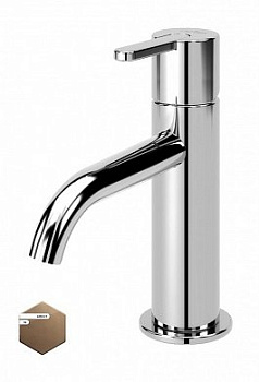 LEAF-LSM2-SS Смеситель для раковины однорычажный, с донным клапаном, исполнение sunset