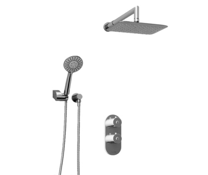 A16031 Thermo Встраиваемый комплект для душа с верхней душевой насадкой и лейкой Wasserkraft