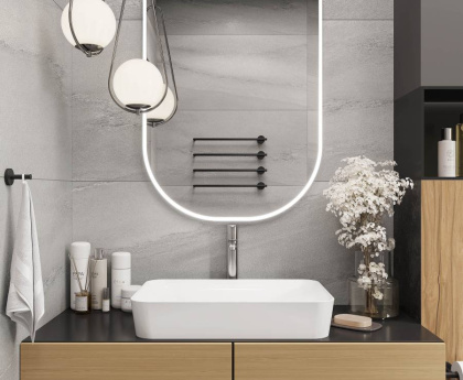 Керамогранит Laparet Urban Dazzle Gris серый лаппатированный 60х60 (4шт_1,44м2), м2