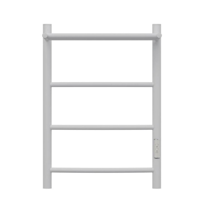 Полотенцесушитель электрический Point Афина PN04846PW П3 400x600 с полкой, диммер справа, белый Полотенцесушитель электрический Point Афина PN04846PW П3 400x600 с полкой, диммер справа, белый